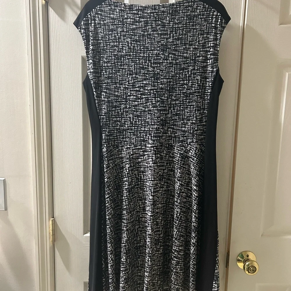 Ralph Lauren Black and White Midi Dress - Picture 2 of 4
